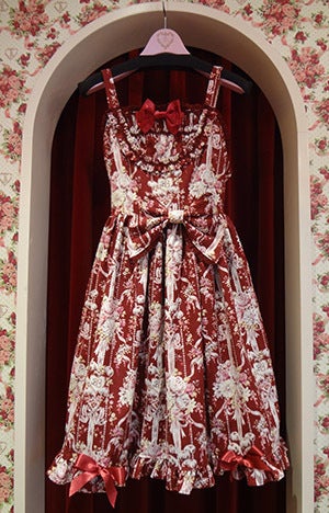 136☆0053 アントワネットブーケ柄ヨークギャザージャンパー