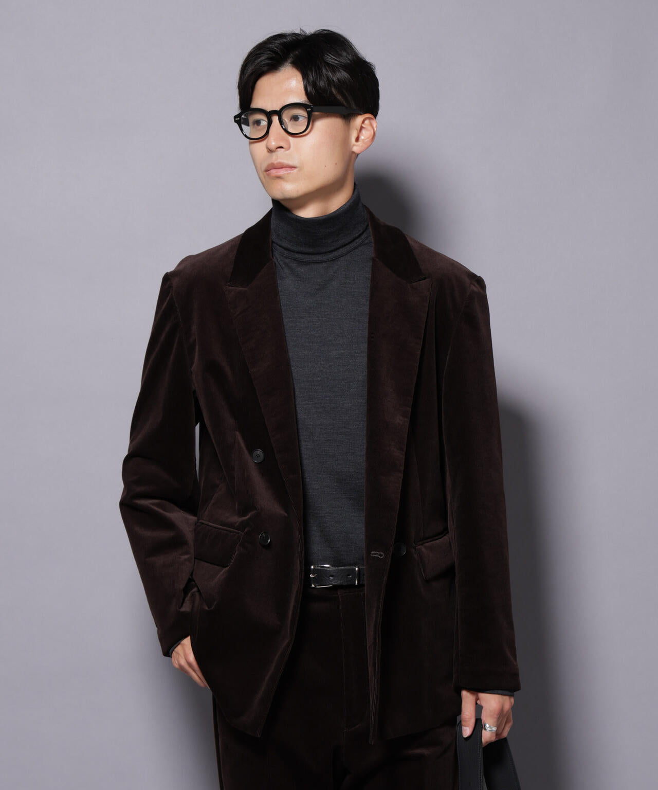 AIRコーデュロイ ダブルブレストジャケット/STRETCH（セットアップ可）