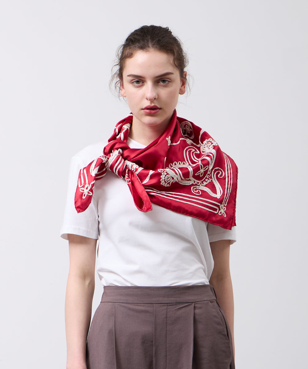 ASAUCE MELER | テープエンブロイダリーバンダナスカーフ - アマン