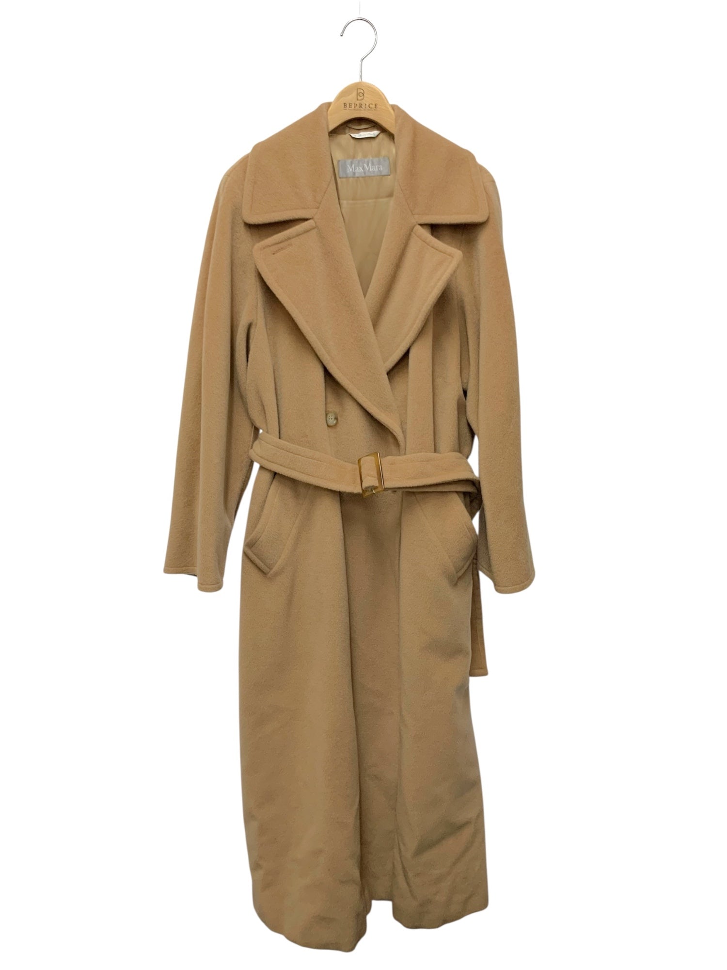 マックスマーラ 1637597 38 キャメル チェスター ロングコート
