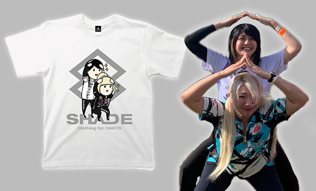 鈴木未来選手＆坂口優希恵選手SHADEポーズTシャツ | SHADE