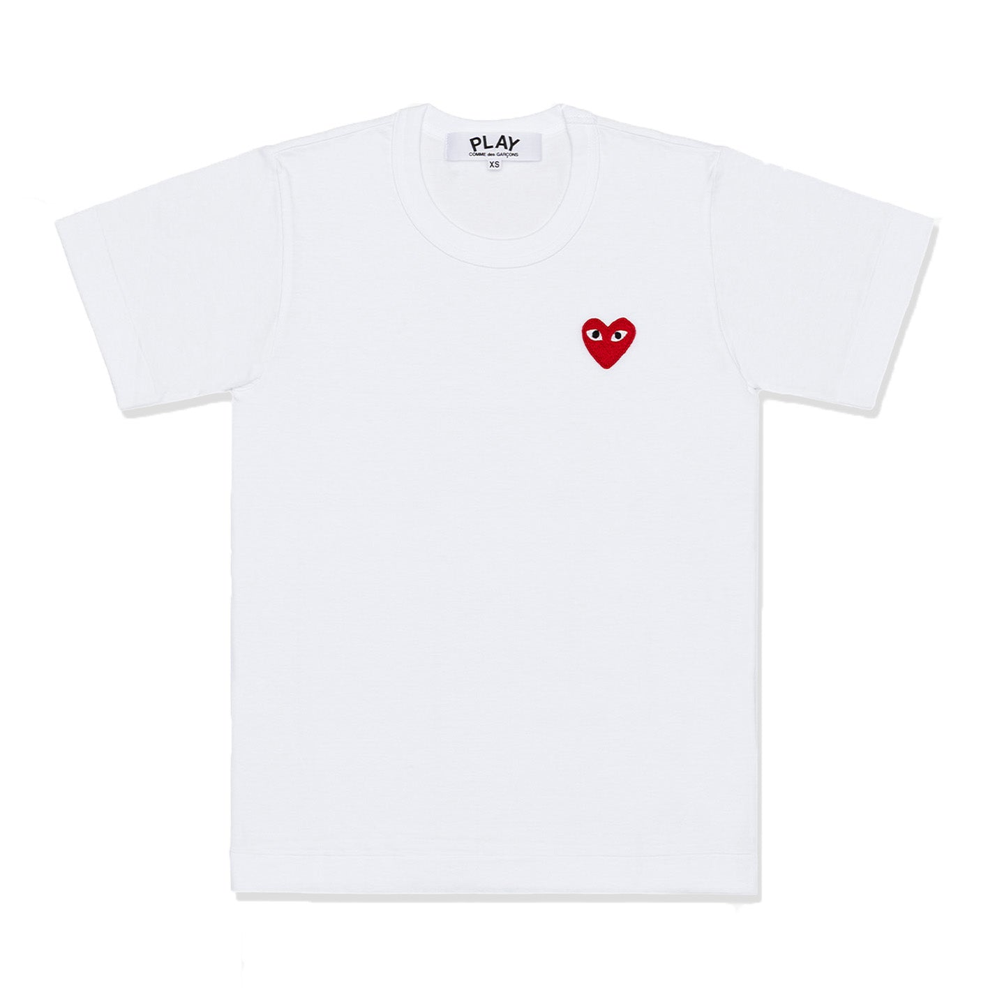 PLAY COMME des GARÇONS: T-SHIRT (WHITE) | DSMG E-SHOP