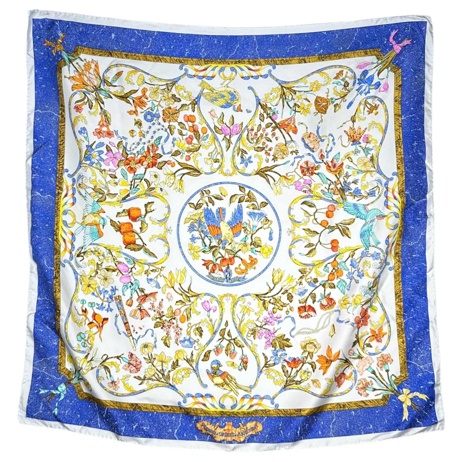 HERMES(エルメス) Oriental and Western stone work Scarf 東洋の石と