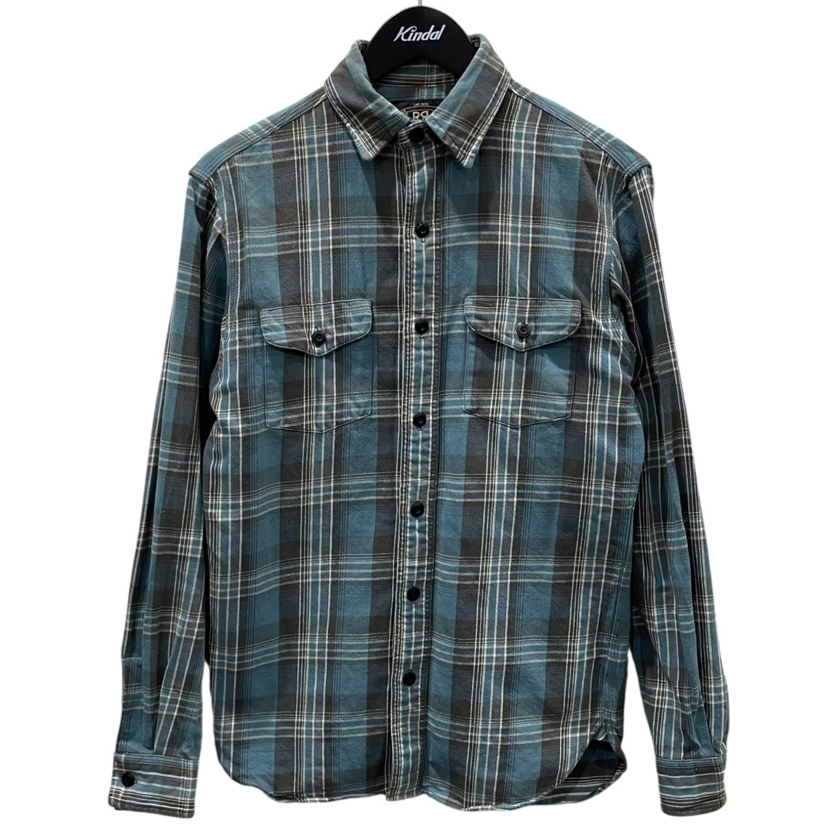 RRL(ダブルアールエル) チェック柄シャツ ライトブルー・ダークグレー