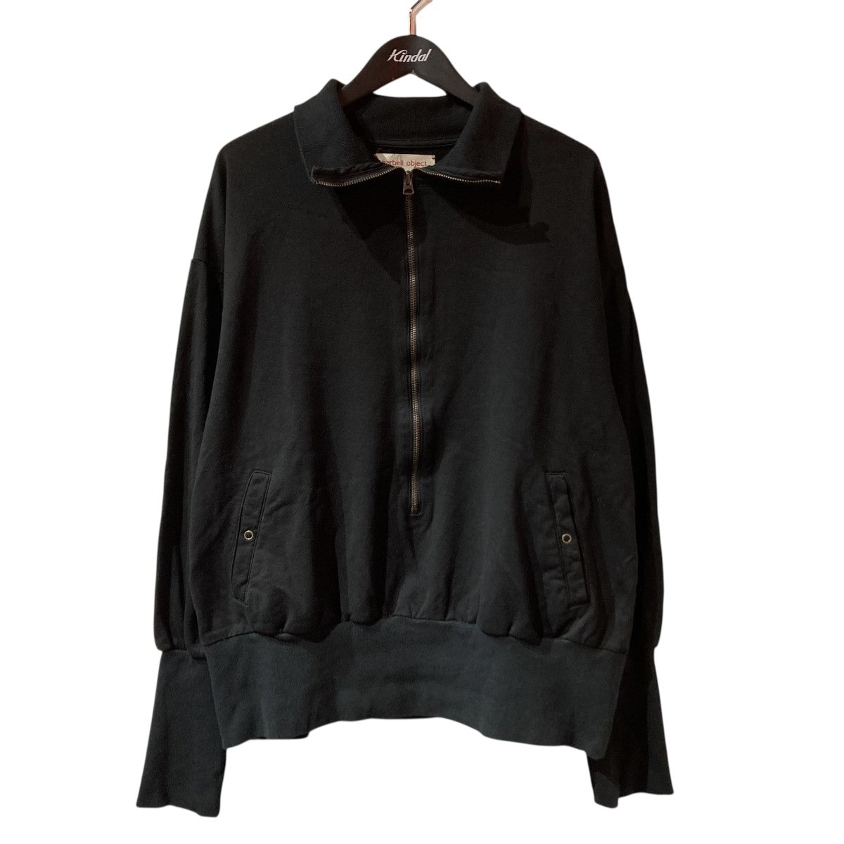 Barbell Object(バーベルオブジェクト) zip sweat fadeハーフジップ