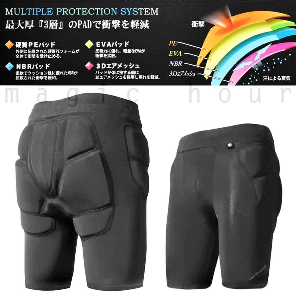 north peak(ノースピーク) スノーボード プロテクター ヒップ パッド