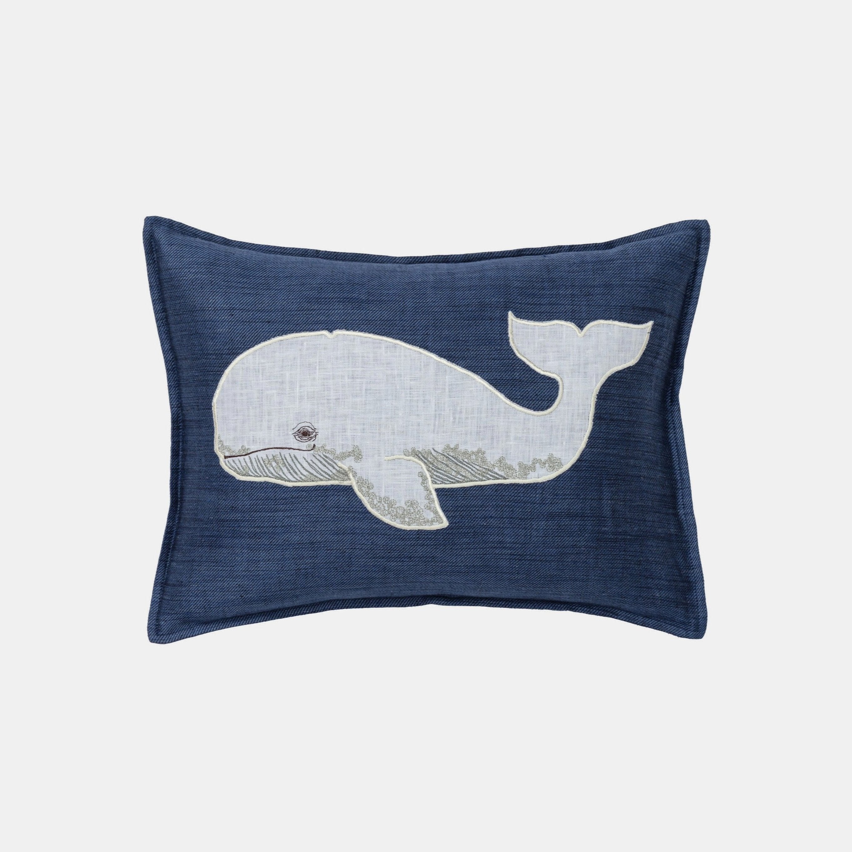 Whale Applique Pillow by Coral & Tusk – Collyer's Mansion
