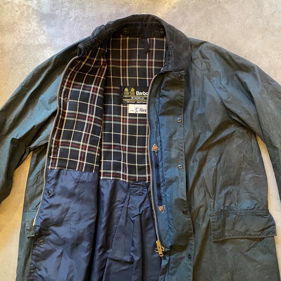 1980's VINTAGE Barbour “BURGHLEY COAT” 2warrant | SIGNAL GARMENTS