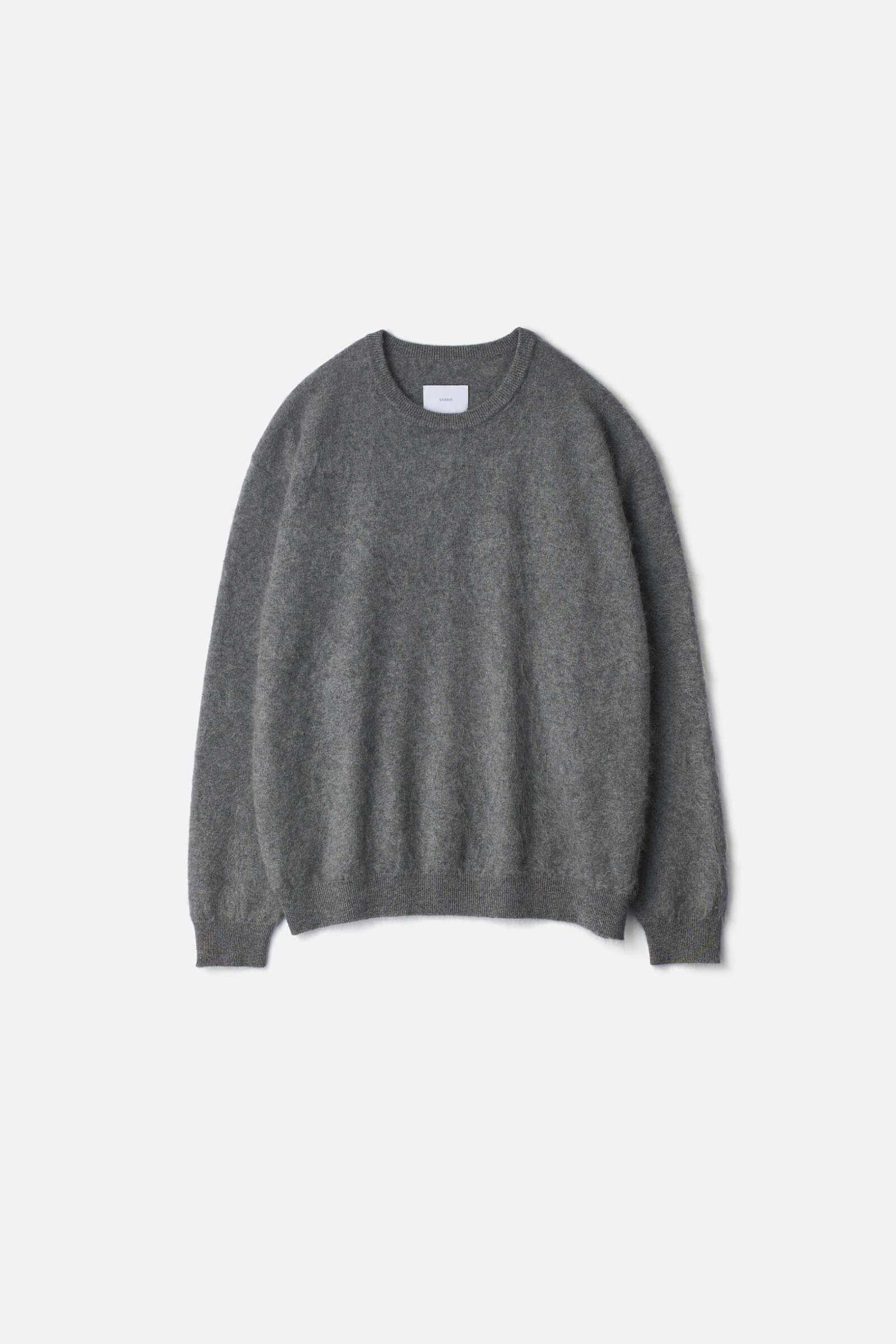 CASHMERE SHAGGY KNIT CREW NECK LS – ssstein