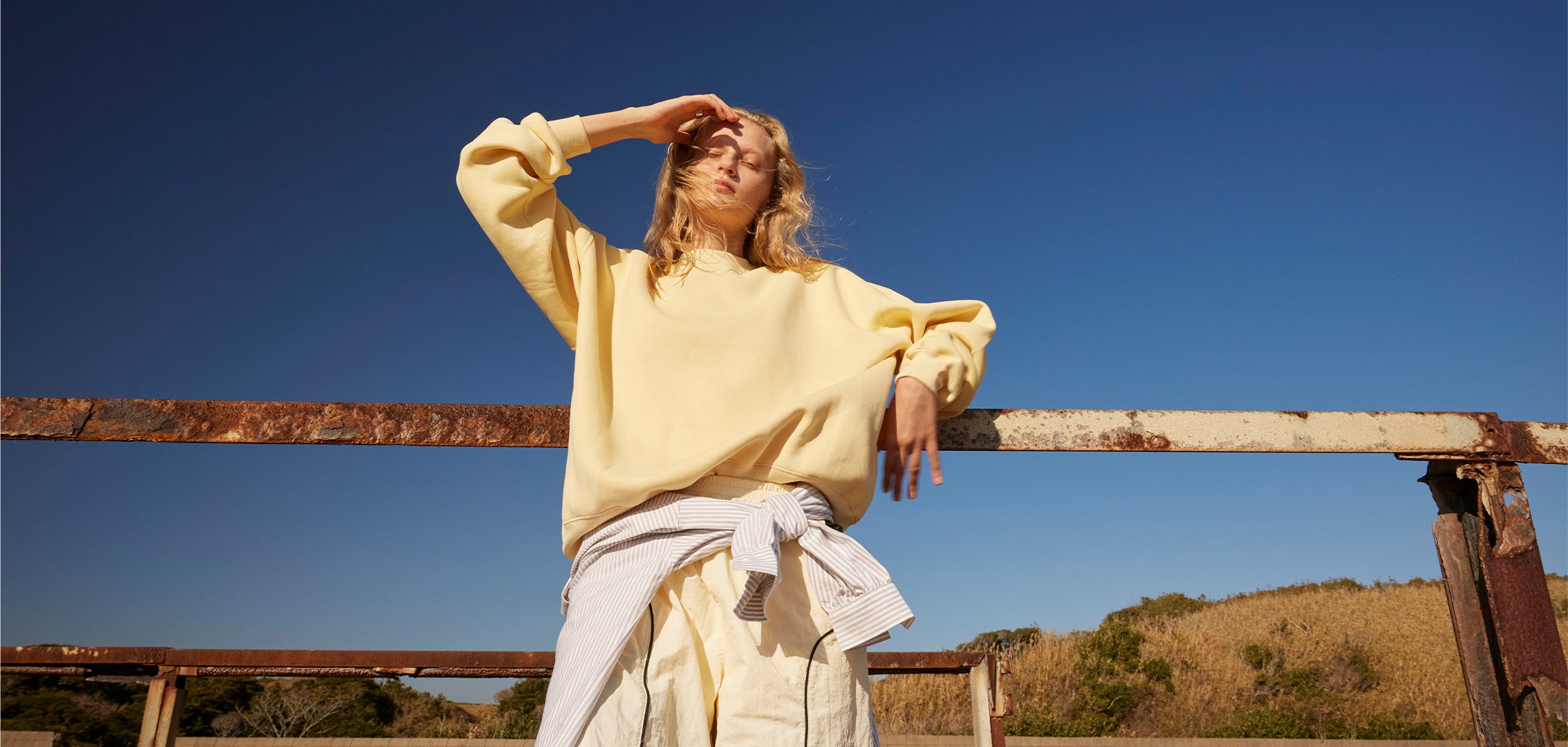 SeaRoomlynn Ribbon Yarnフレアニットキャミ ベージュ Searoomlynn