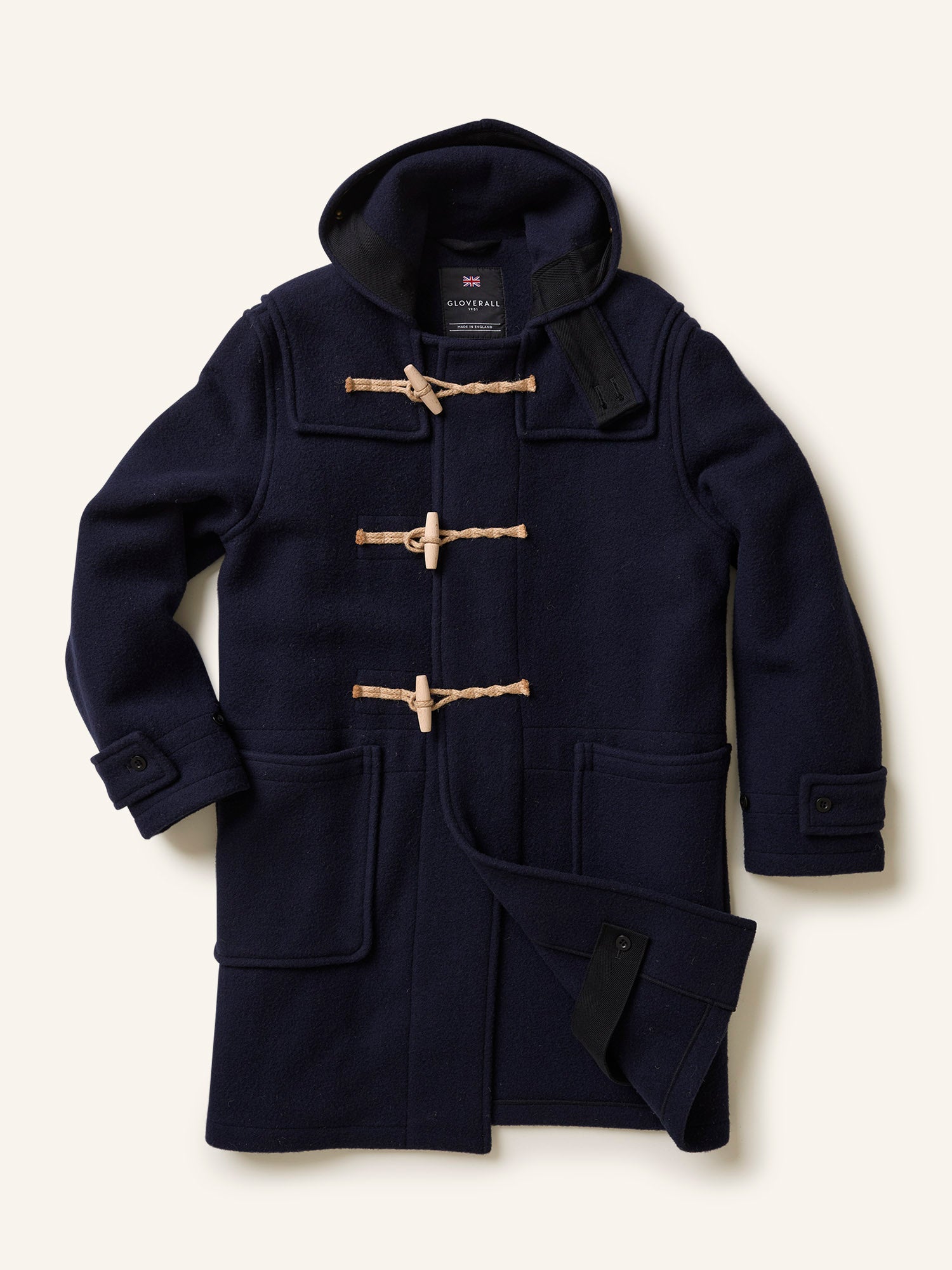Gloverall Monty Duffle Coat Navy