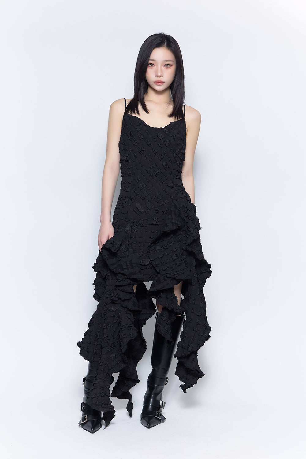 THEREDTHREAD / ザレッドスレッド】fleur camisole dress