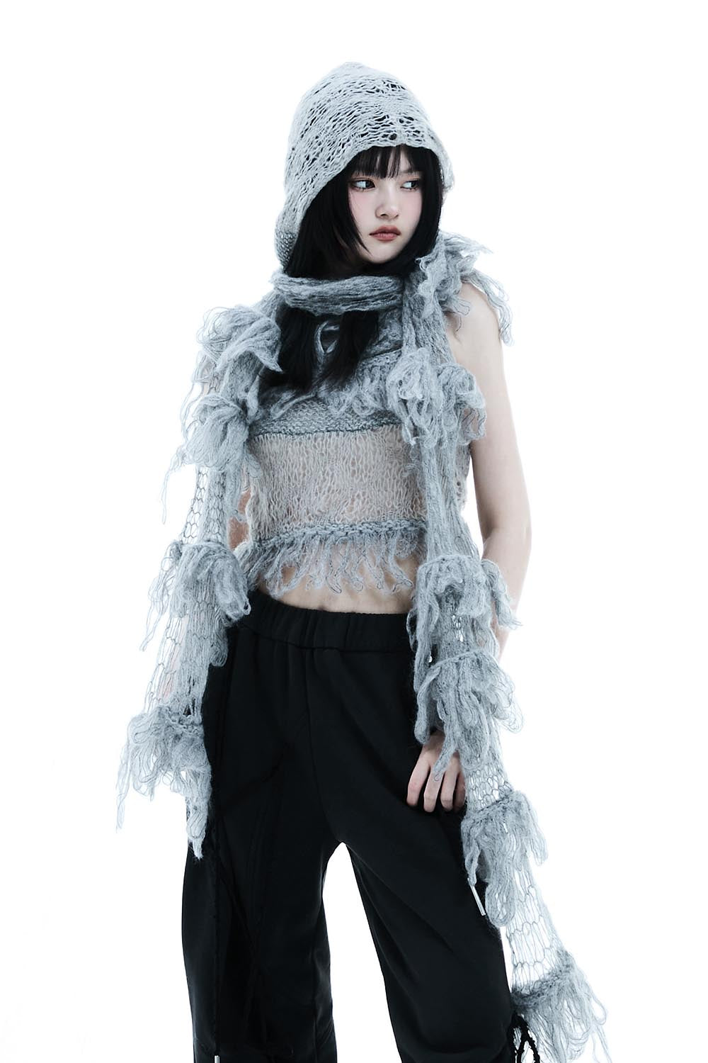 THEREDTHREAD / ザレッドスレッド】S knit tank top cocoon