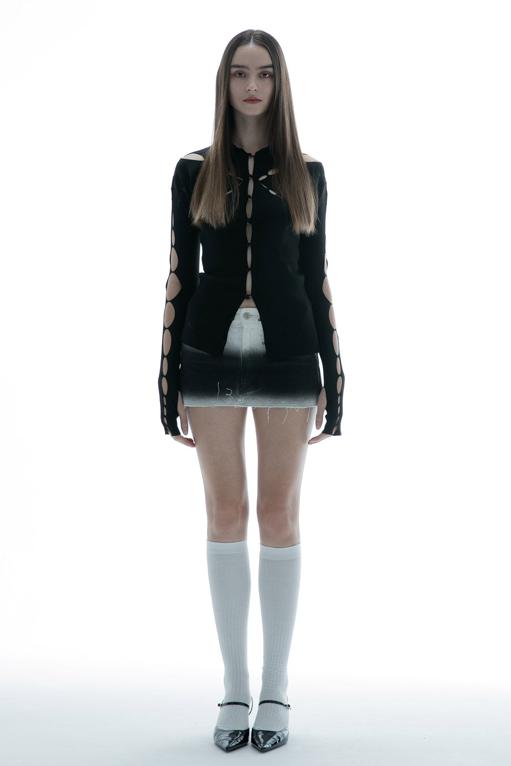 THEREDTHREAD / ザレッドスレッド】S micro skirt gradation