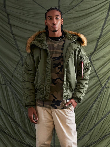 Alpha Industries N2B Shortwaist Parka- Sage Green – The Surplus Guy