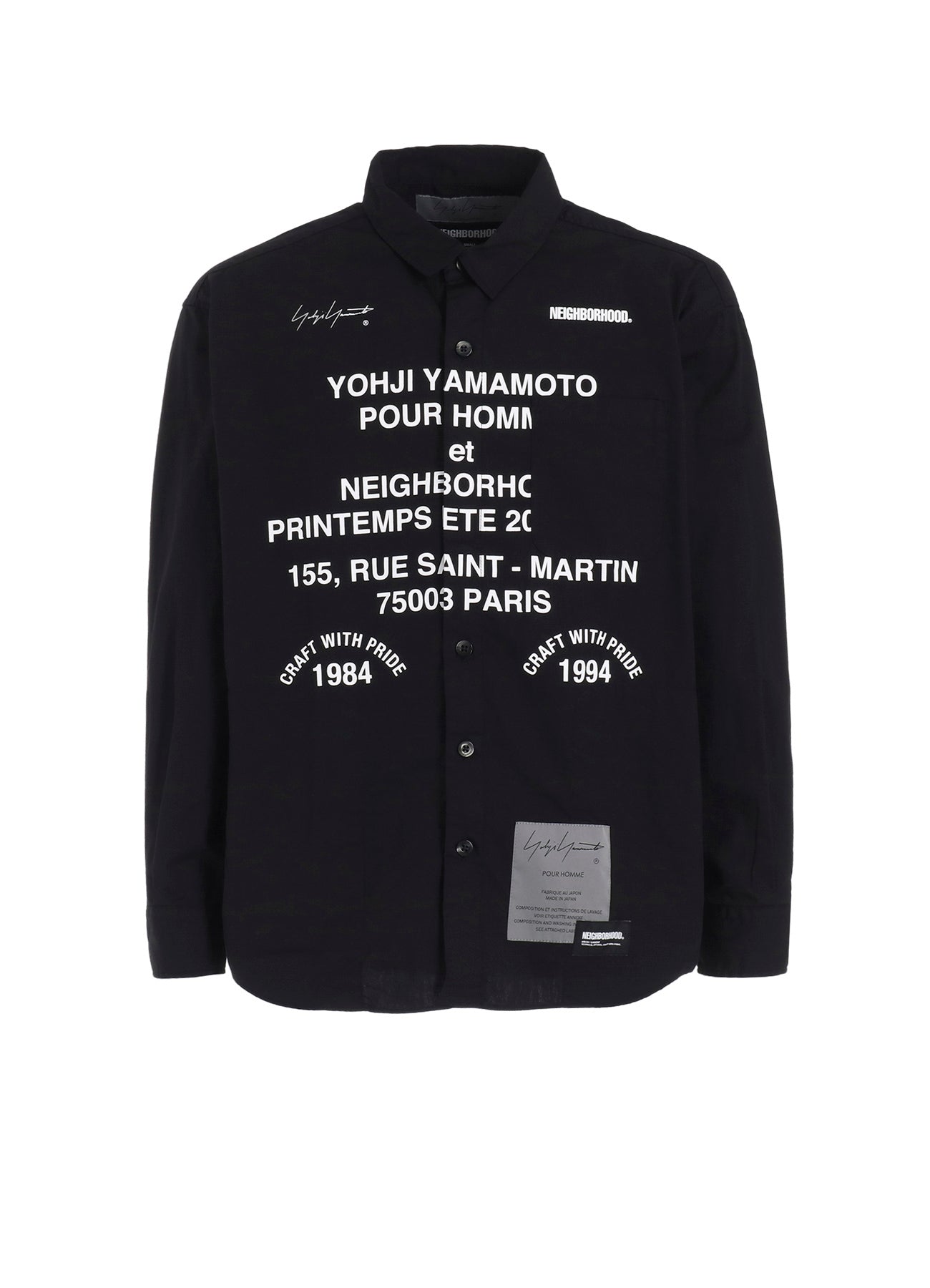 Yohji Yamamoto x NEIGHBORHOOD PRINT SHIRT LS – THE SHOP YOHJI YAMAMOTO
