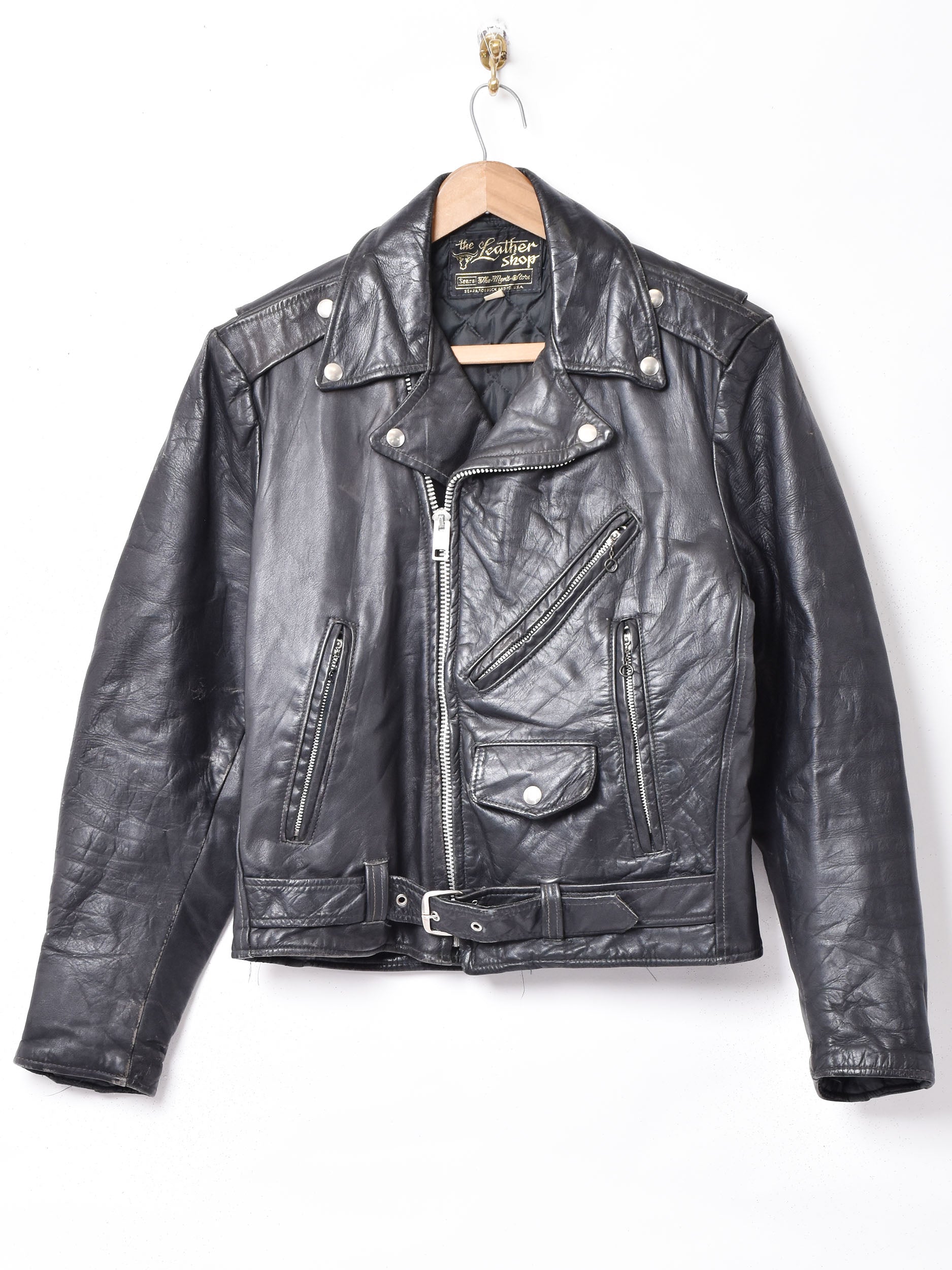 Sears」ダブルライダースジャケット – 古着屋Top of the Hillのネット