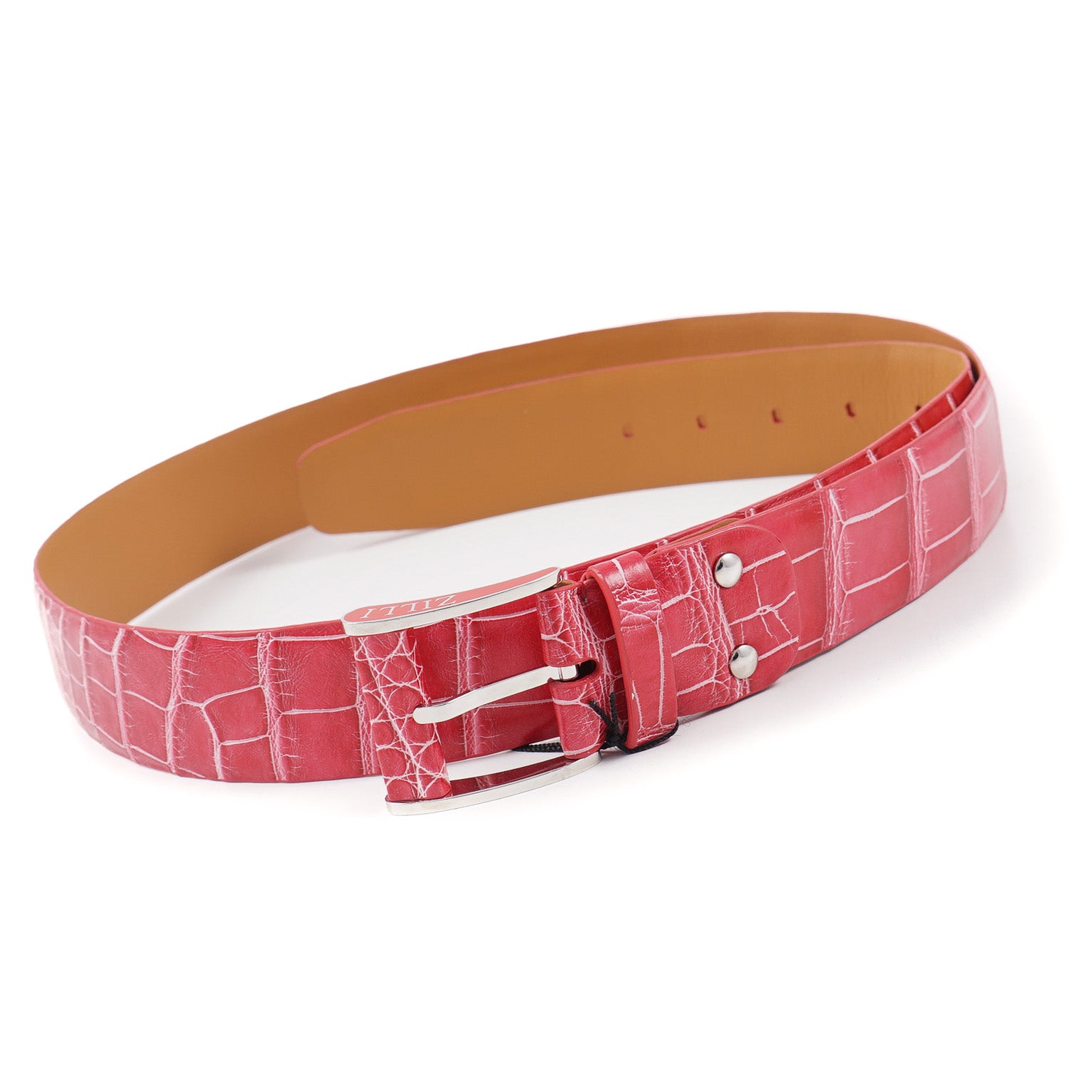Zilli Belt in Pink Crocodile – Top Shelf Apparel