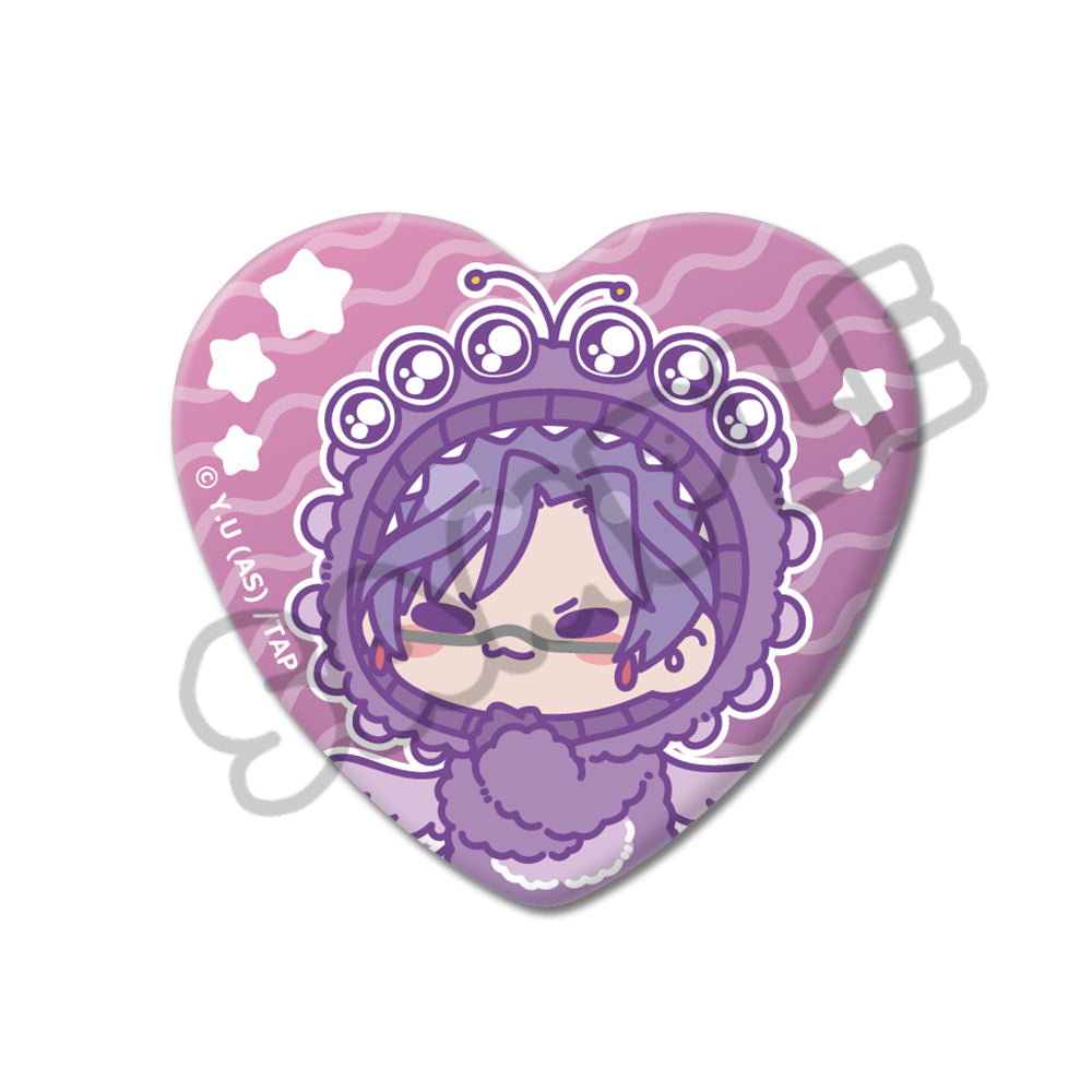 TVアニメ「桃源暗鬼」第3弾 ハート型缶バッジ M-SI（桃華月詠）｜TV