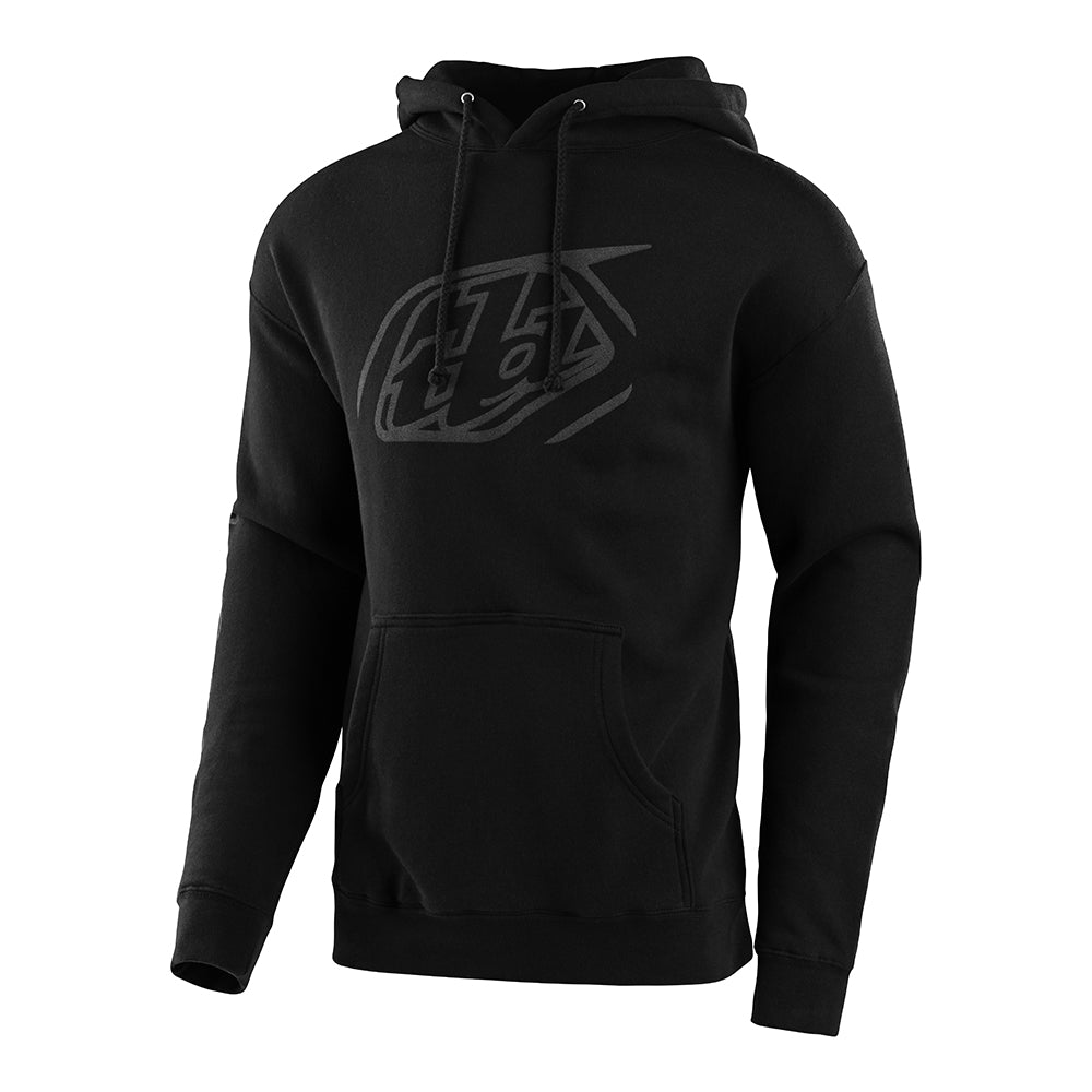 Pullover Hoodie Cropped Badge Black / Reflective – Troy Lee Designs