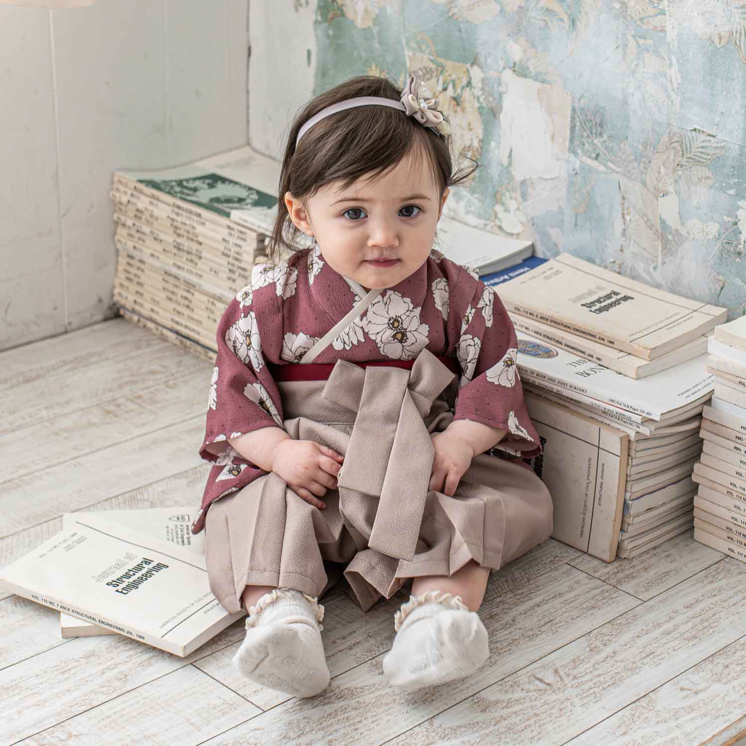 しょうび袴 女の子 ベビー袴 お食い初め 初節句 – tsukihana-つきはな-