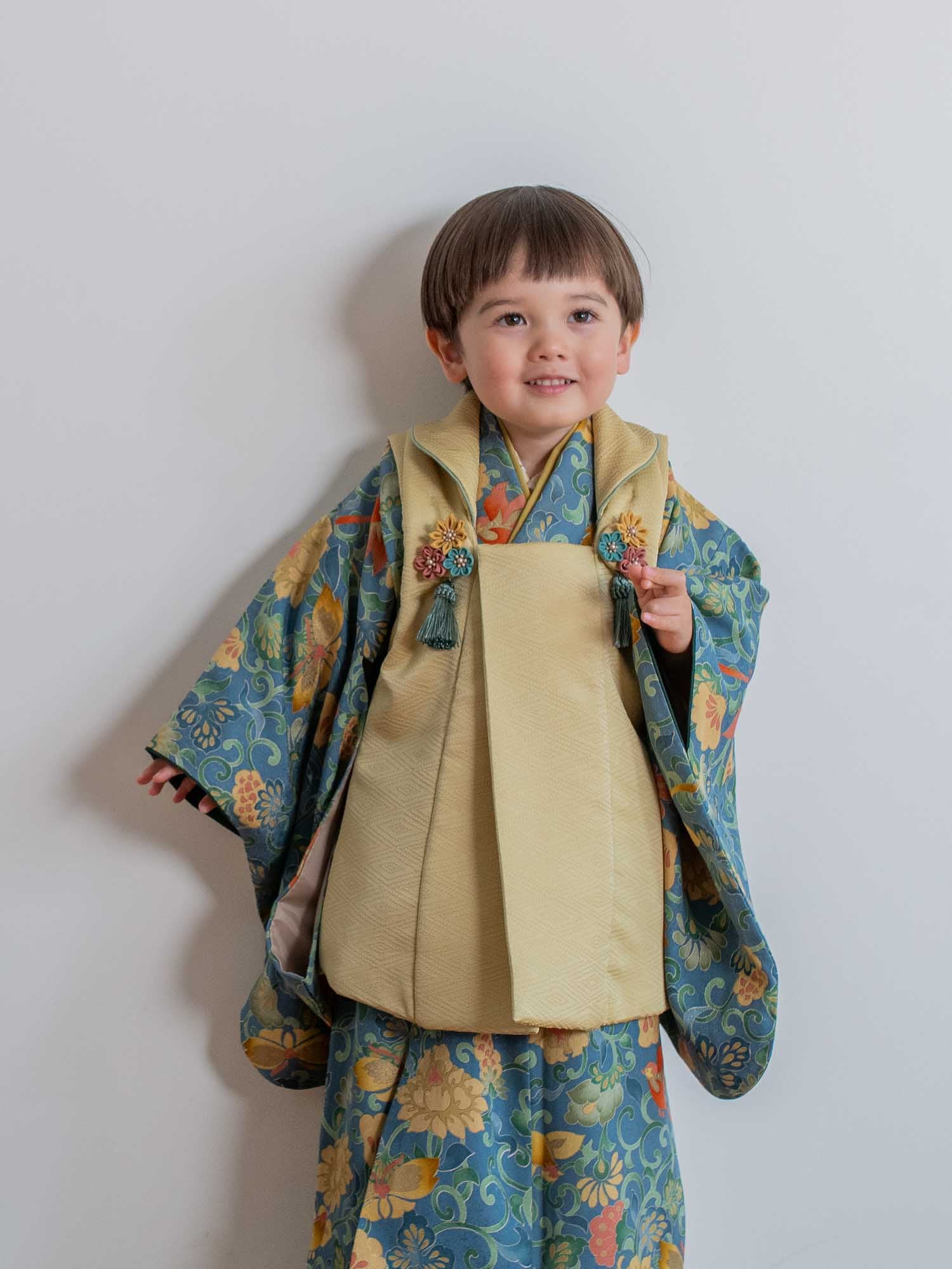 七五三 3歳 男の子 レンタル着物｜AB313 – tsukihana-つきはな-