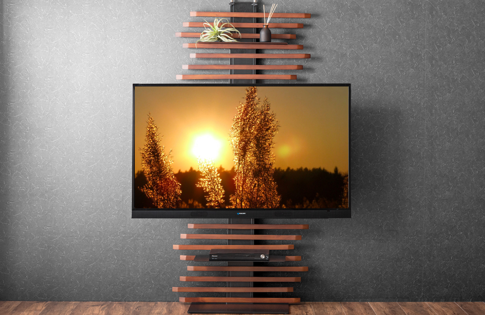 □天然木の装飾が楽しめるテレビスタンド登場 | タンスのゲン株式会社