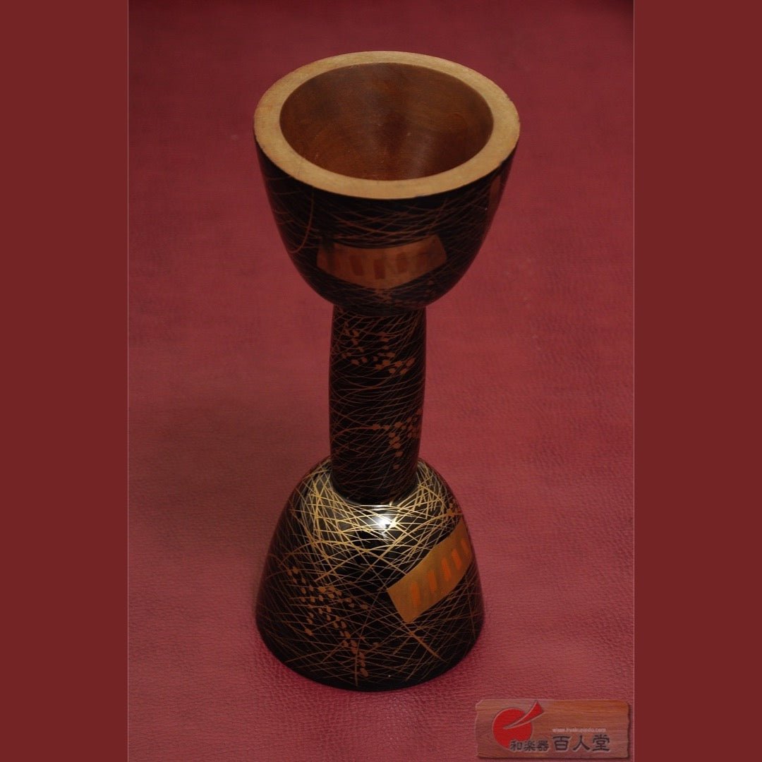 小鼓の胴七宝繋ぎ蒔絵