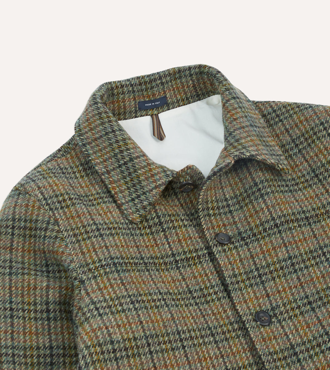 Green Check Tweed Donkey Jacket – Drakes US