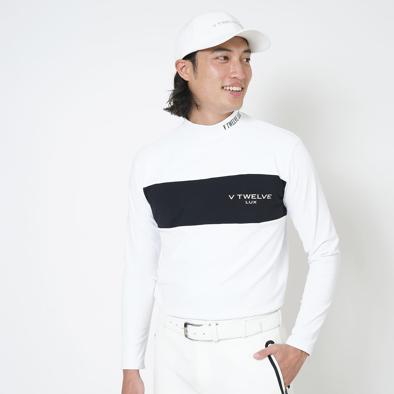 V12] ゴルフ メンズ 長袖 モックネック 裏起毛 LX LOGO MOCK | 【公式