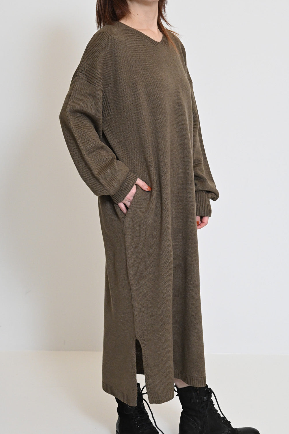 ≪SALE≫Vネックニットワンピース – HEART MARKET