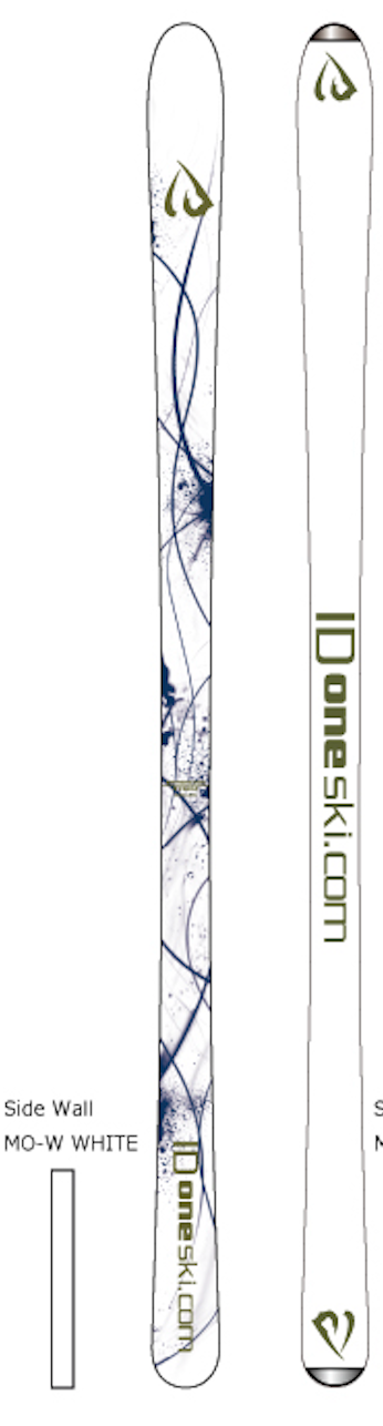 ID One USA Mogul ski MR-J 130 140 and 150 cm in White | MR-J ID