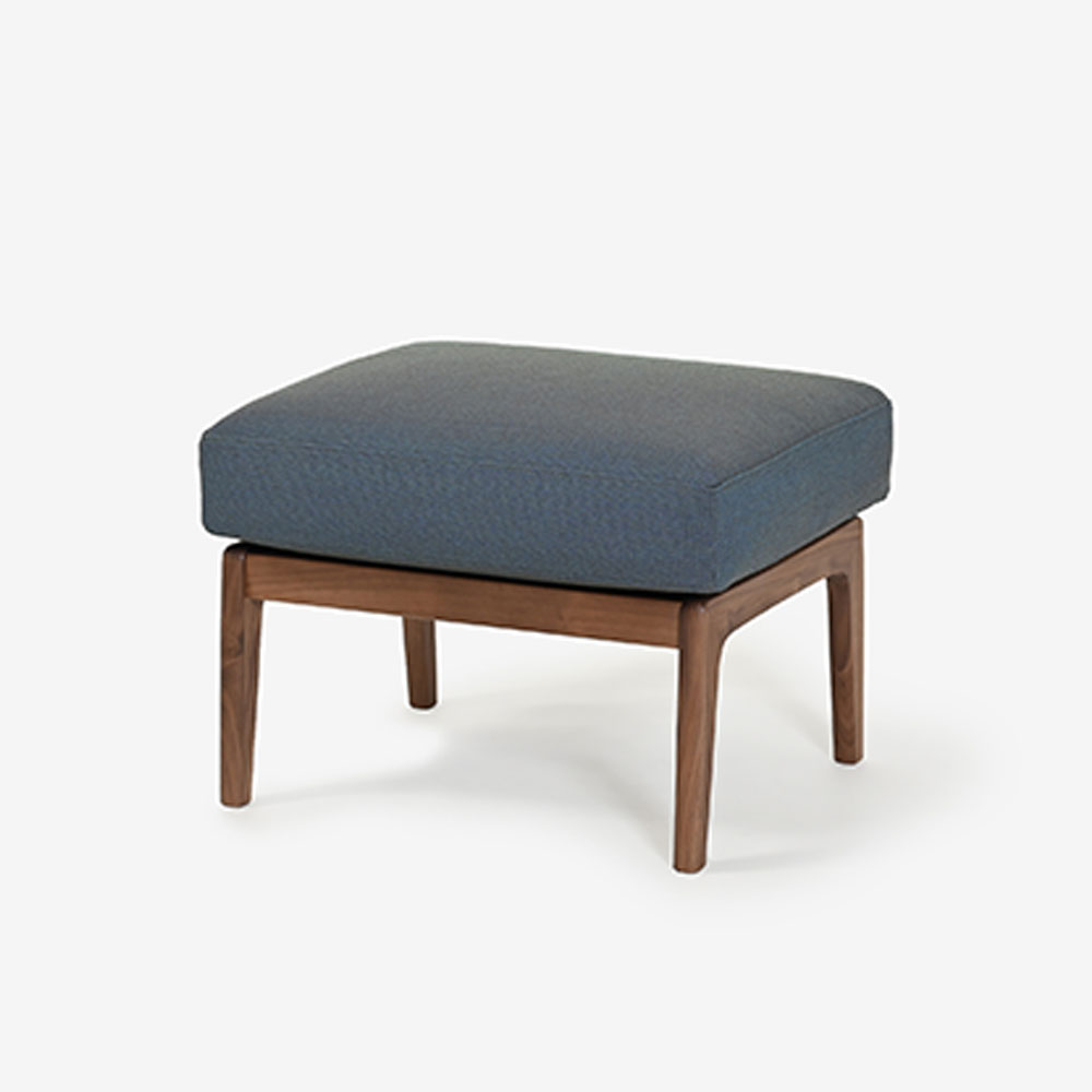 カリモク家具 スツール「デセール W306」ウォールナット材R色 布#kvST3