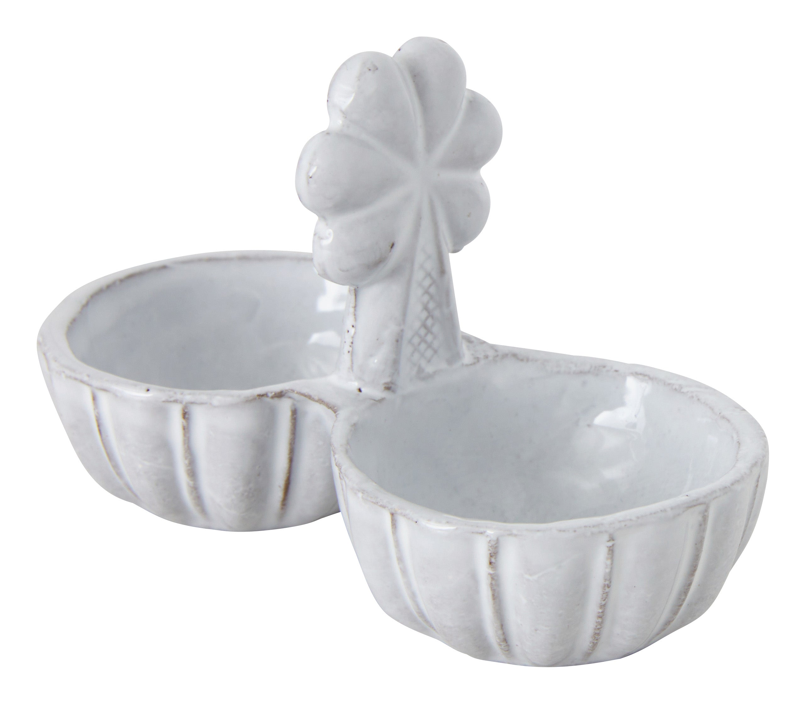 Astier de Villatte Clover Salt & Pepper Cellar | Jayson Home
