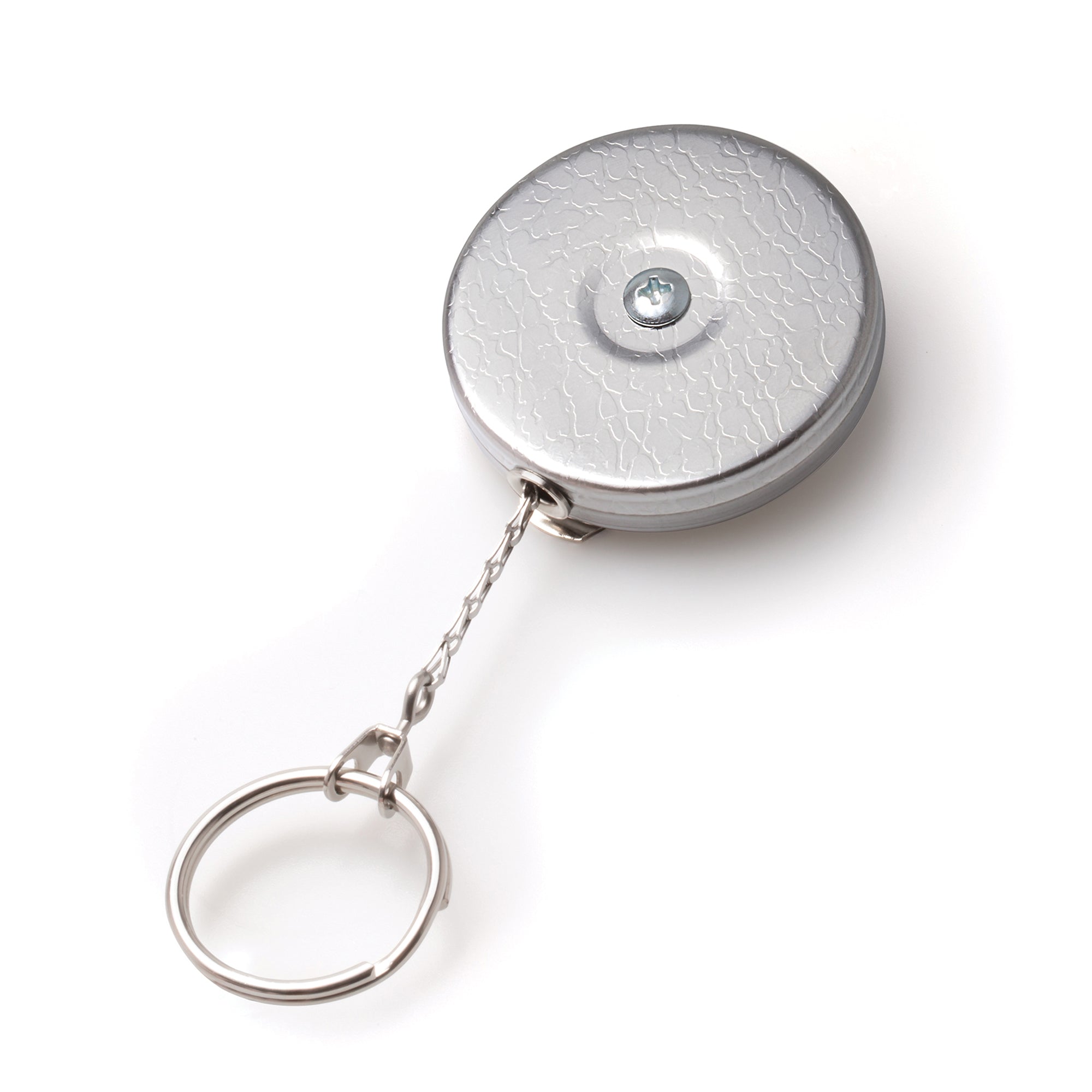 ORIGINAL Retractable Keychain in Vintage Chrome or Vinyl Black