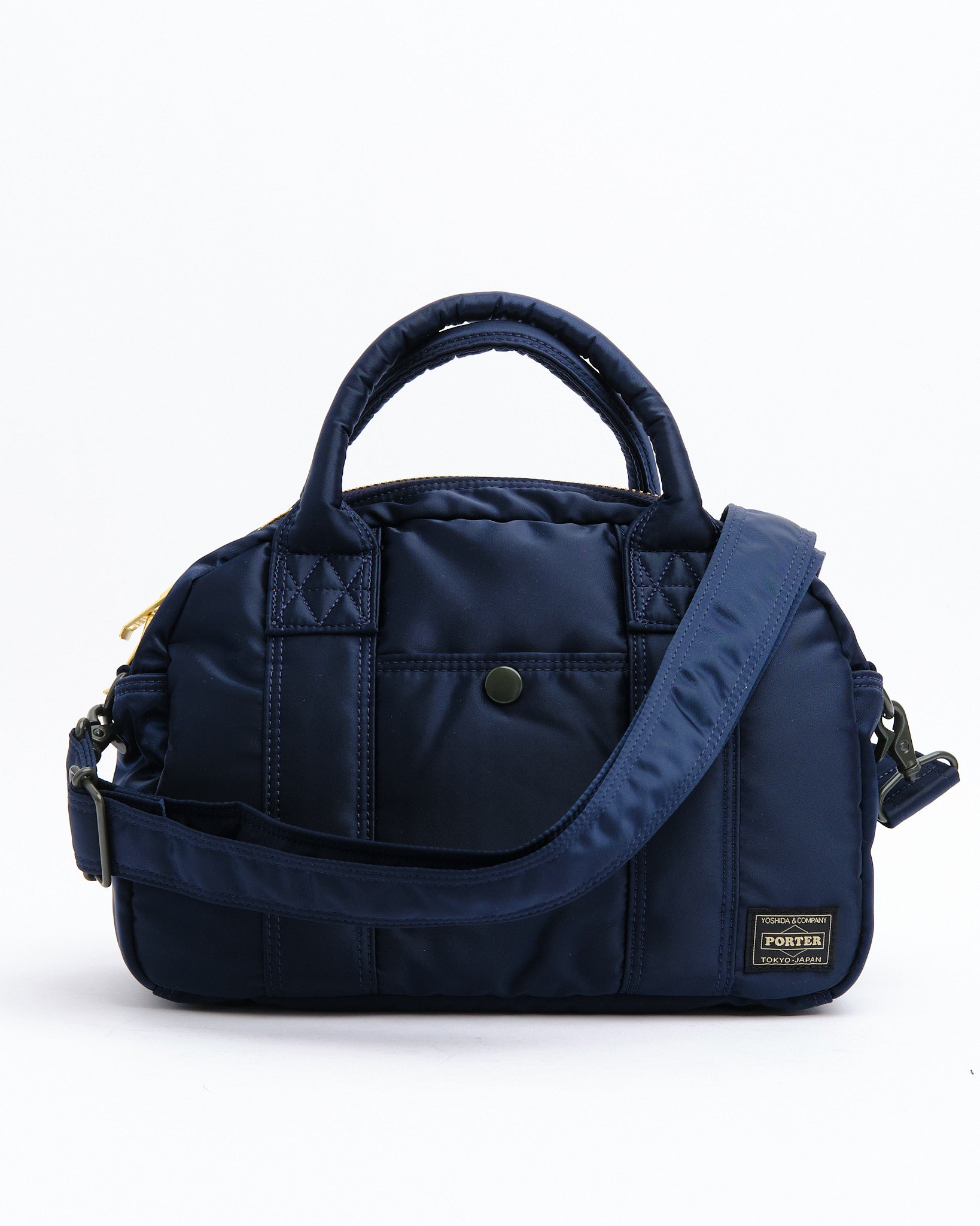New Tanker Boston Bag Navy by Porter by Yoshida - Meadow