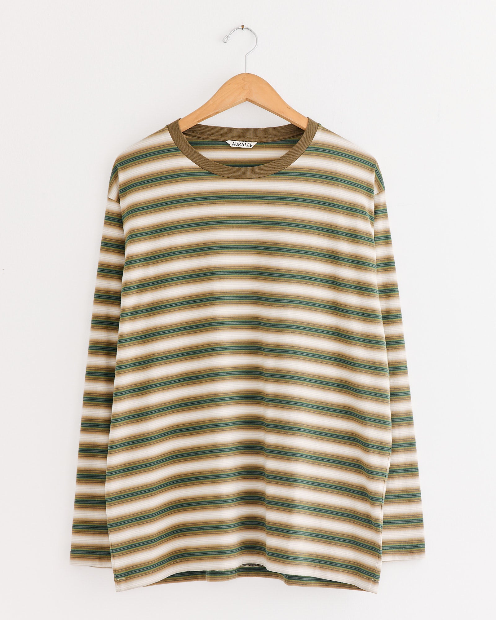 Gradient Stripe Jersey Tee in Fade Brown