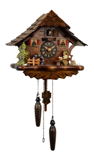 特集から選ぶ鳩時計】 :: クォーツ式鳩時計 山小屋木こりの休憩 493QM