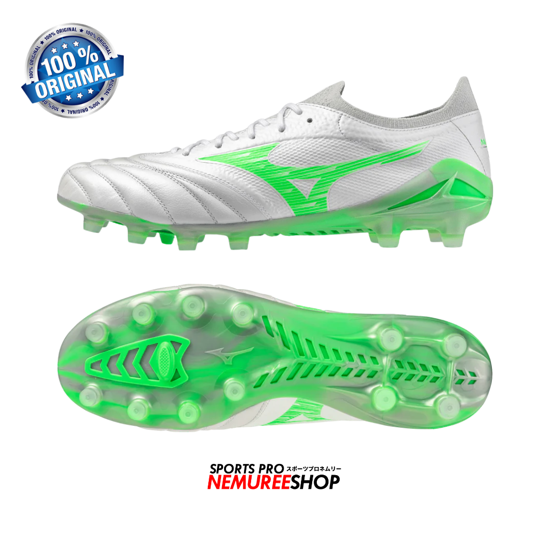 MIZUNO Football Shoes MORELIA NEO 4 BETA ELITE (WHITE/NEON GREEN