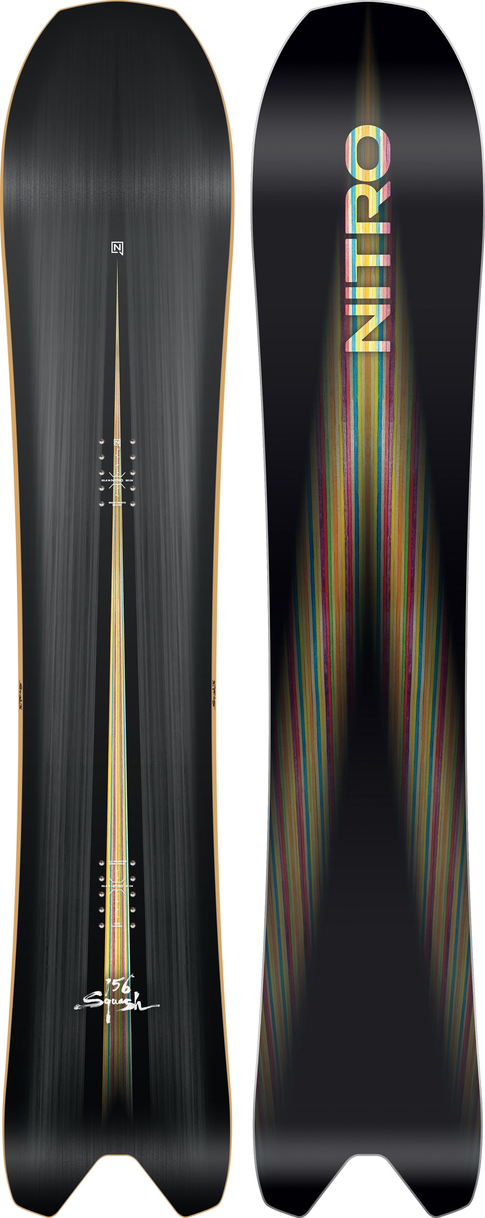 The 2026 Nitro Squash Snowboard - Shaped for More Fun!