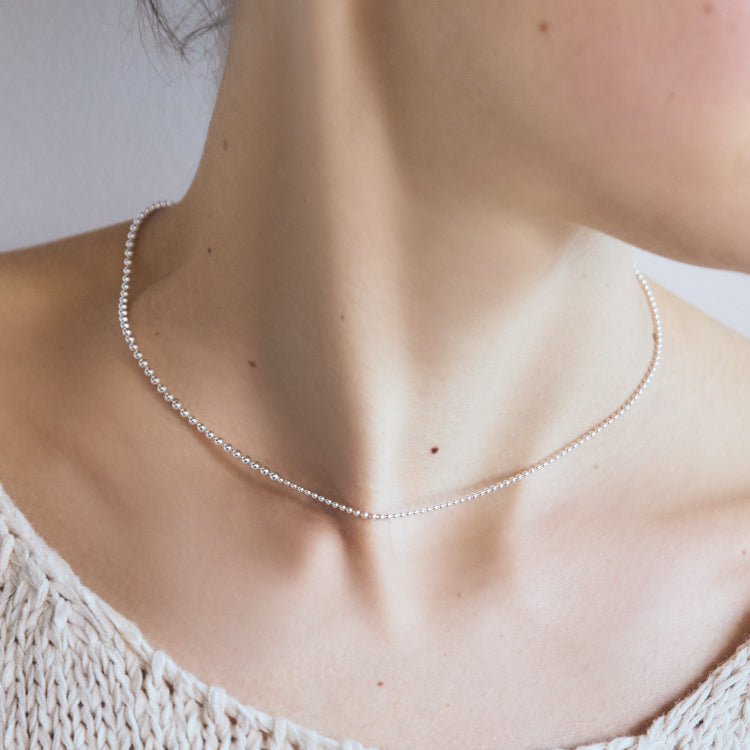 テ*ル様 SAAD ネックレス ボールチェーン シルバー 50cm 5mm SV 楽天