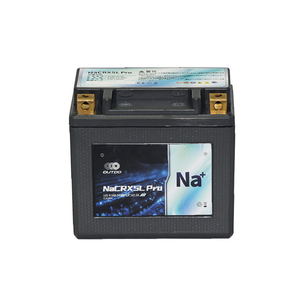 バイクバッテリー OUTDO ナトリウムイオン NaCRX5L Pro【YTX5L-BS