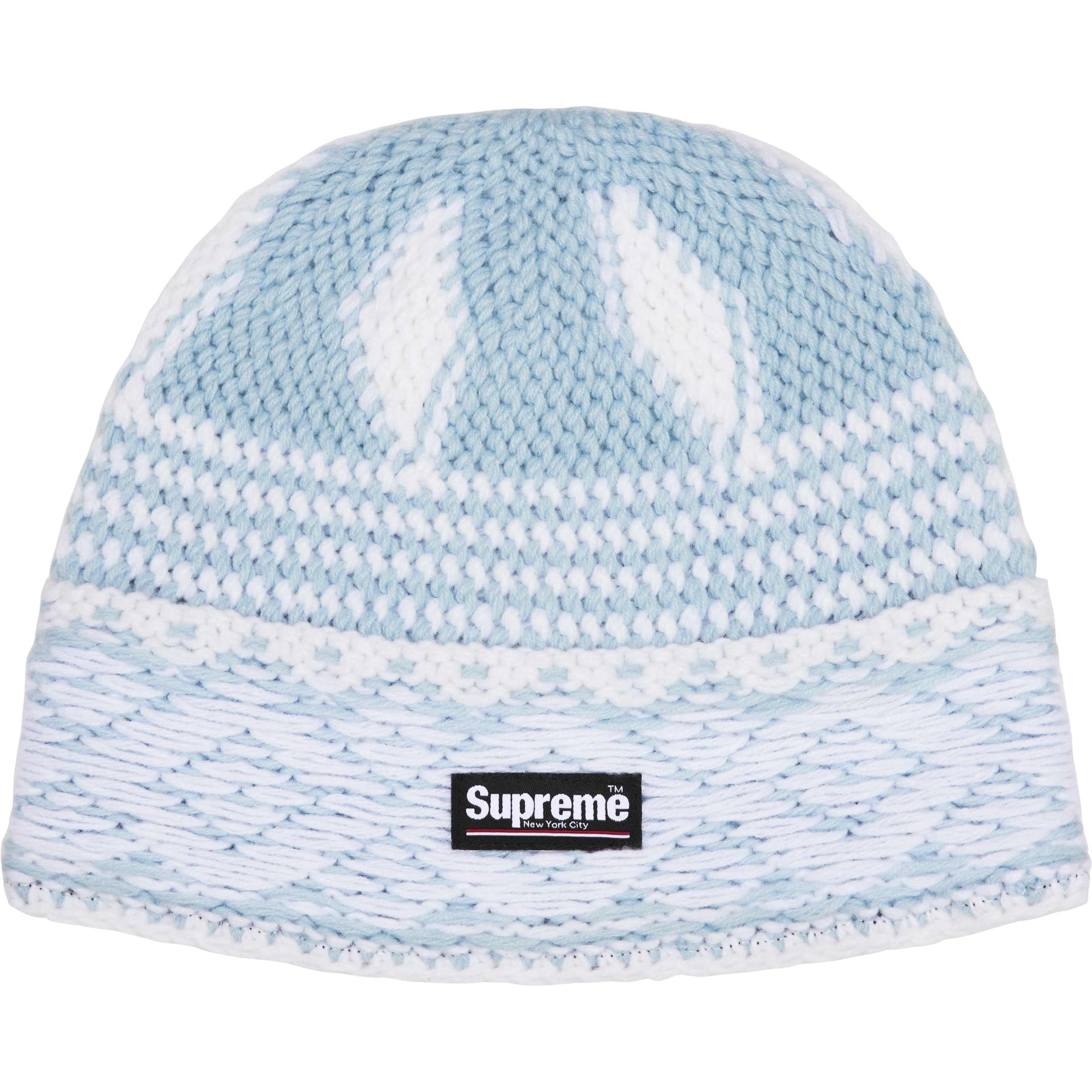 Supreme Diamond Beanie Light Blue – RIF LA