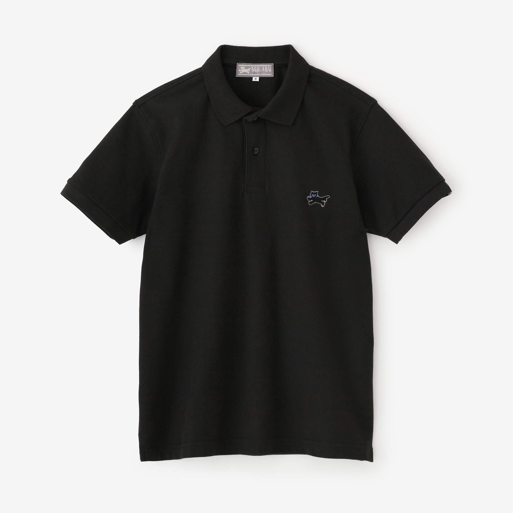 デポルターレ 半袖ポロシャツ／ブラック