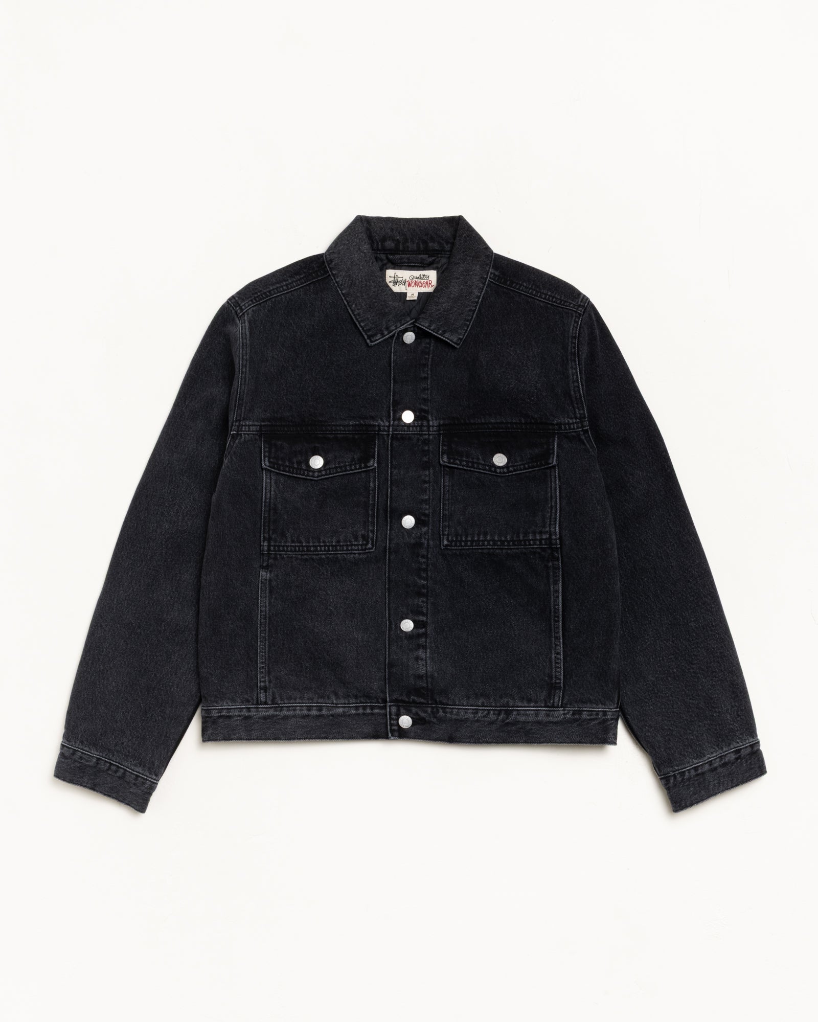 Lined Denim Trucker – Vintage Black | Outerwear | Stüssy