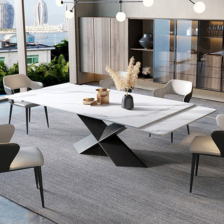 ダイニングテーブル セラミック伸縮式 X型脚 家具通販店 bestkagu.com