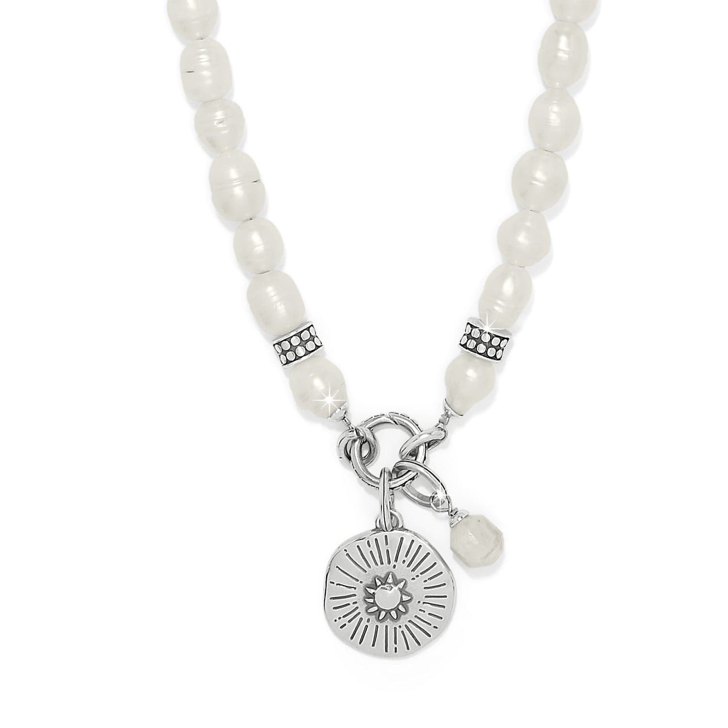 Token Charm Pearl Necklace - Brighton