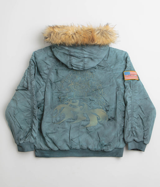 Fucking Awesome Savie Hooded Bomber Jacket - Black | Flatspot