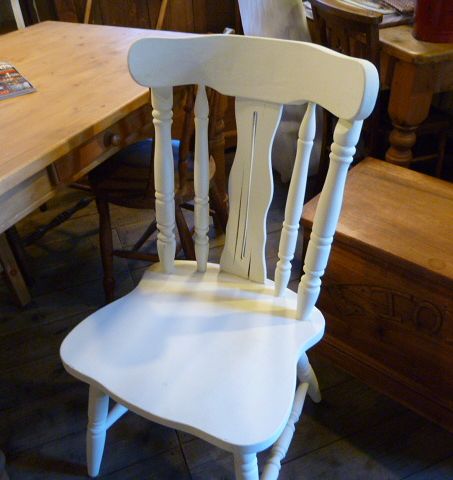 アンティーク チェア ダイニングチェア ホワイト2 - カントリー家具