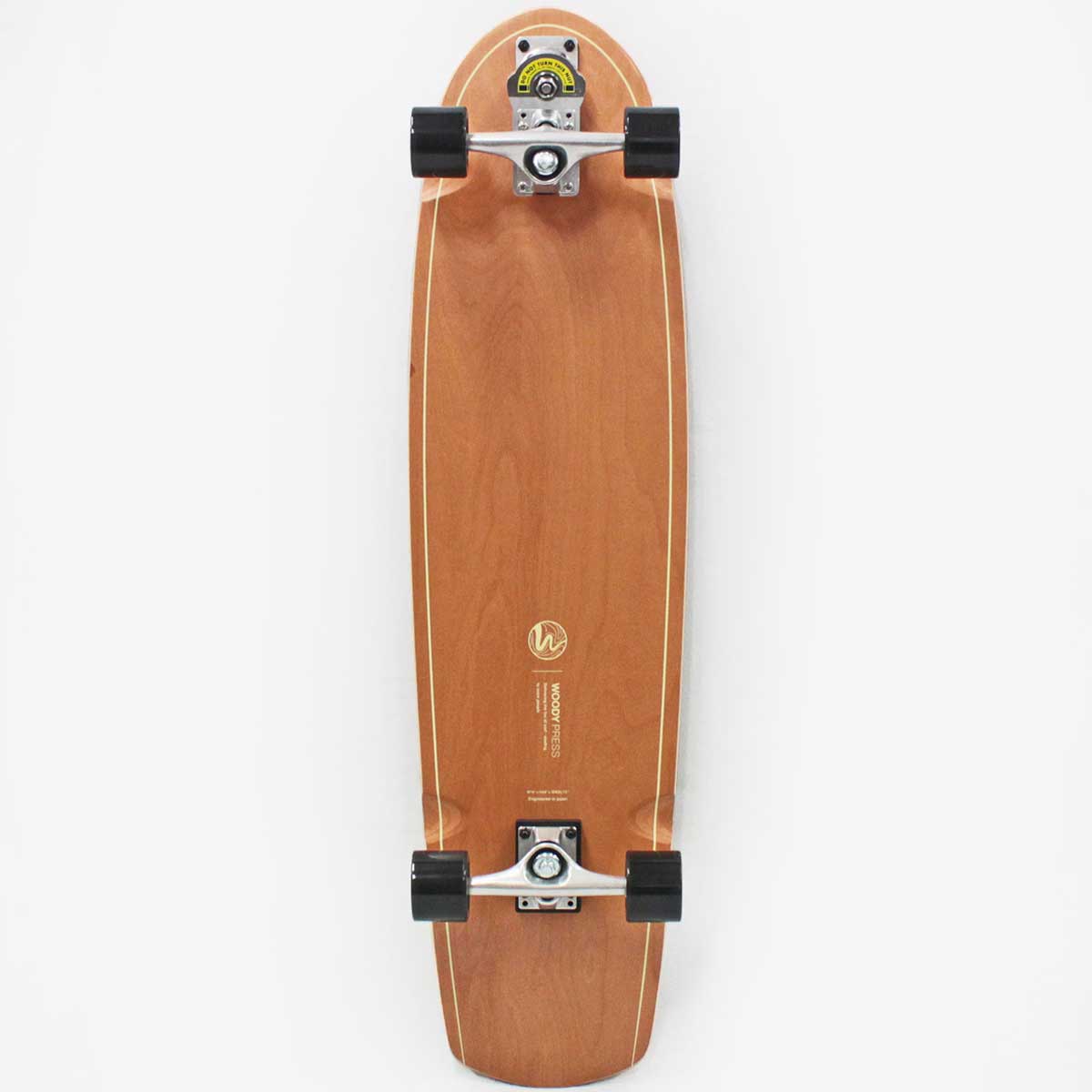 WP Carving ウッディープレス スケボー ブラウン 30inch WOODY PRESS